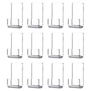 12Pcs Vinyl Record Shelf Wall Mounted Clear Acrylic Album Record Holder Rack