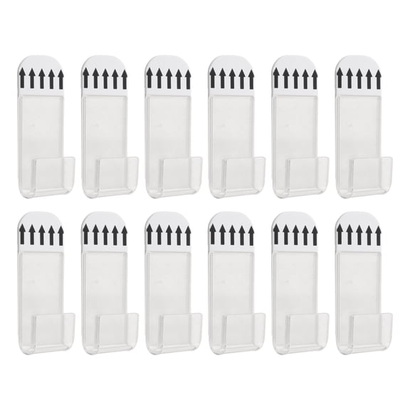 12Pcs Vinyl Record Wall Mount Vinyl Record Holder Acrylic Shelves for Display