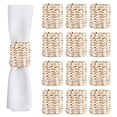 thumbnail image 1 of 12Pcs Water Hyacinth Napkin Rings -for Party, Dinner Table Decoration, 1 of 7