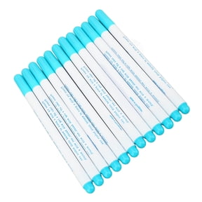 12Pcs Water Soluble Marking Pens for Sewing Embroidery Fabric Marking Water Erasable Disappearing Ink Pen Set 6.1 x 0.3 In