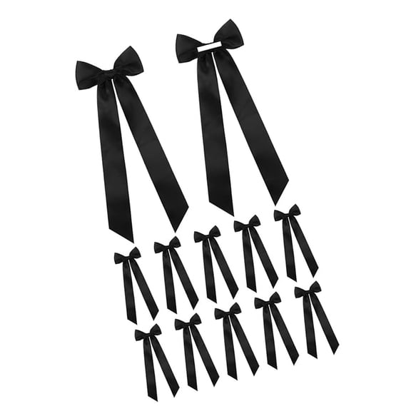 12Pcs Wedding Bowknot Ornament Adhesive Ribbon Bowknot For Candlestick Wedding Table Centerpieces Art Craft Packaging