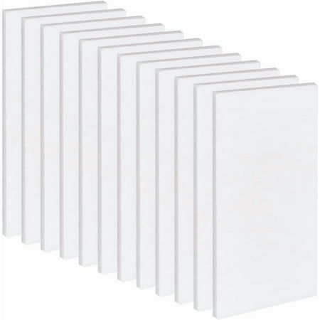 12Pcs White Foam Board 3.9x7.9 Inch Foam Core Board for Crafts 1/5 Inch Thick White Core Mat PVC Foam Board Sheets Mat Boards Poster Boards for Crafts Framing Art Display Presentation White