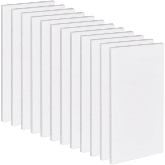 12Pcs White Foam Board 3.9x7.9 Inch Foam Core Board for Crafts 1/5 Inch Thick White Core Mat PVC Foam Board Sheets Mat Boards Poster Boards for Crafts Framing Art Display Presentation