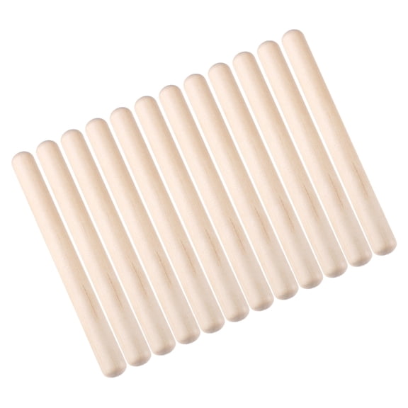 12Pcs Wood Rhythm Sticks Music Rhythm Sticks Percussion Instrument Musical Sticks for Music Parties Musical Education