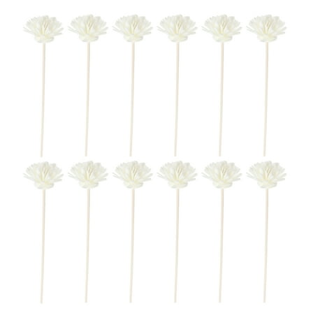 12Pcs Wood Rose Rattan Reed Diffuser Sticks for Home Fragrance