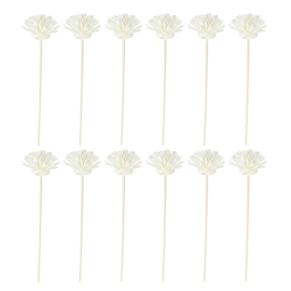 12Pcs Wood Rose Rattan Reed Diffuser Sticks for Home Fragrance