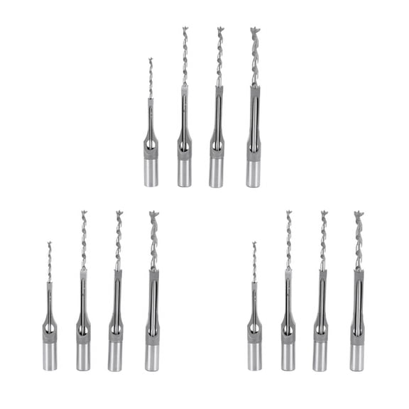 12Pcs Woodworking Square Hole Drill Bits Wood Mortising Chisel Set Mortise Chisel Bit Kits Woodworking Hole Saw Sets