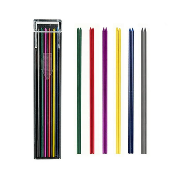12Pcs/box Colored Lead Pencils 2.0 Mm Mechanical Pencil Lead Writing Tools Art Supplies For Drawing Sketching
