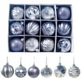 thumbnail image 1 of 12Pcs/lot Christmas Balls Ornaments With Hanging Rope-Christmas Tree Hanging Colorful Balls Decor-Multi-colored Christmas Balls Ornaments for Festival Party Christmas Home Decoration(2.36in), 1 of 6