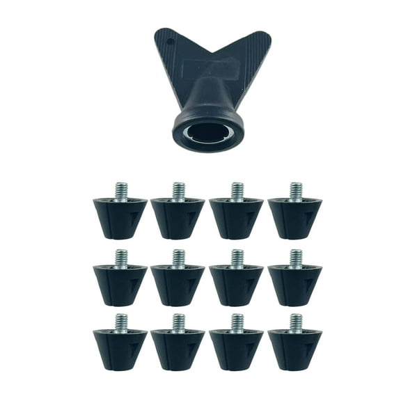12Pcs/pack Football Boot Studs for Adults Boy Girl Kid Shoes Football Studs Replacement Safety Plastic Football Studs