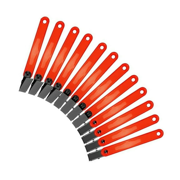 12Pcs/pack Reflective Trail Markers, High Visibility Trail Markers Reflective Trail Marker Clip for Tree Stand