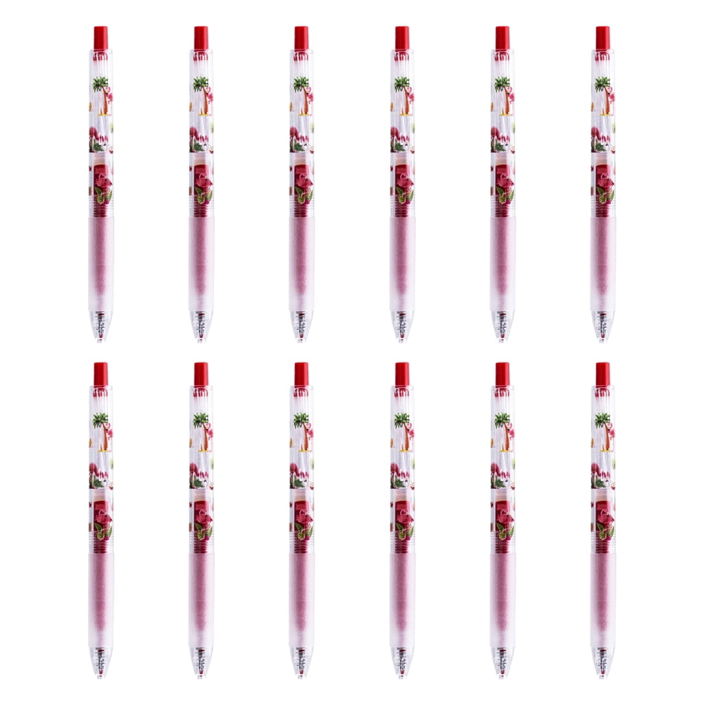 12PcsAn1ma1Print Gel Pen Quick Drying Retractable Gel Pen 0.5MM Fine ...