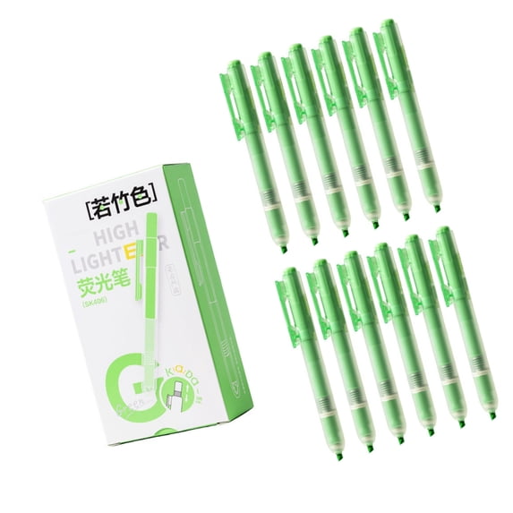 12PcsEye Comfortable Fluorescent Highlighters With Quick Dry Inks ...