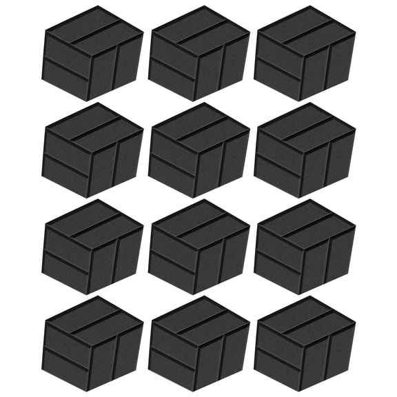 12Pieces Hexagonal Foam Panels Polyester Soundproof Wall Panels Hexagonal Wall Tiles Suitable for Living Room Studios