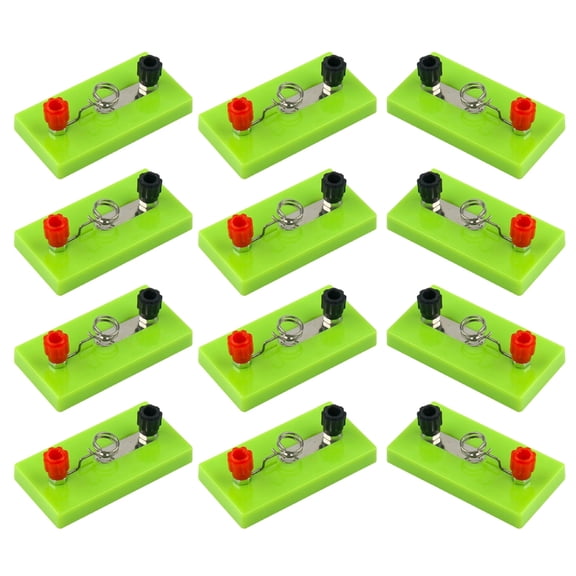 12Pieces Small Screw Bulb Socket With Terminal Small Lamp Holders Small Bulbs Socket Bulb Holders for Physics Experiment