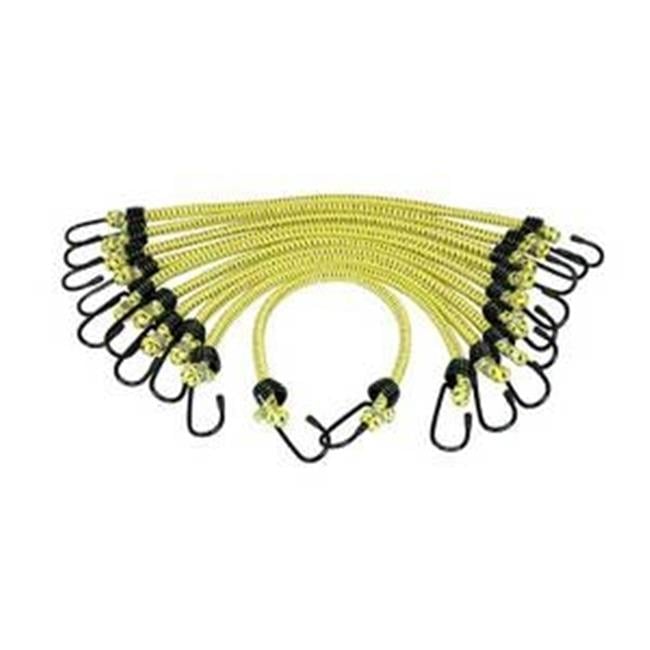 12Pk Bungee Cord 3-8In. X 30In. General Pupose