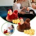 thumbnail image 1 of 12Ps Educational Toys - Chicken Stuffed Animal 12.59", Mother Hen with 10 Baby Chicks and Nest, Funny Farm Animal Plush Toy, Easter Birthday Farm Party Decors Halloween Christmas Gifts, 1 of 9