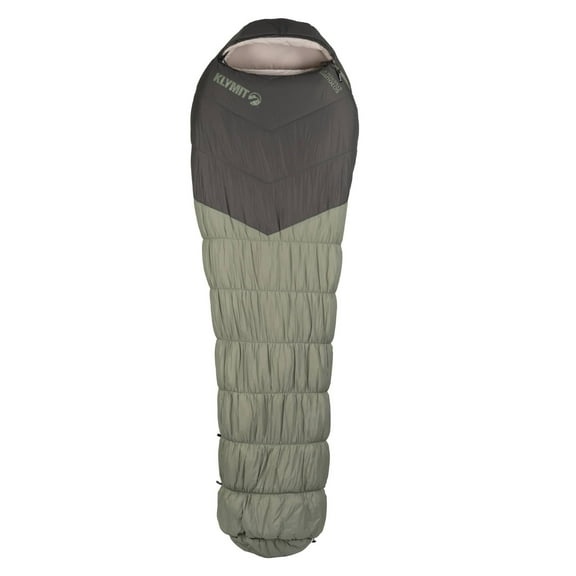 Klymit Sojourn Stretch 0 Degree Sleeping Bag, Insulated 4-Season Adjustable Mummy Bag for Camping & Backpacking, Large