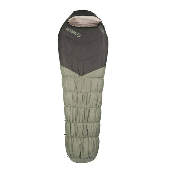 Klymit Sojourn Stretch 0 Degree Sleeping Bag, Insulated 4-Season Adjustable Mummy Bag for Camping & Backpacking, Regular