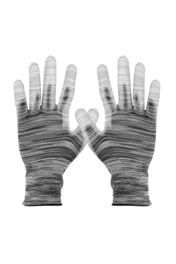 12Set Anti-Static Gloves Electrostatic Protective Glove, Large Size Black