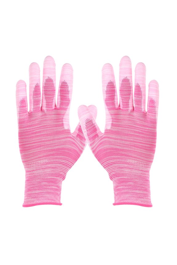 12Set Anti-Static Gloves Electrostatic Protective Glove, Large Size Pink