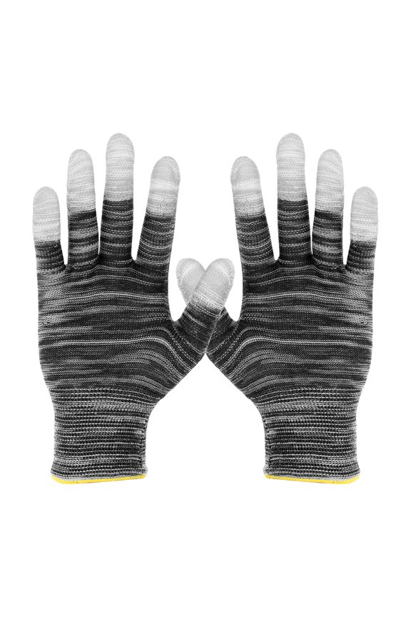 12Set Anti-Static Gloves Electrostatic Protective Gloves, Large Size Black