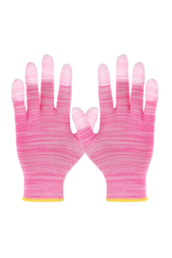 12Set Anti-Static Gloves Electrostatic Protective Gloves, Large Size Pink