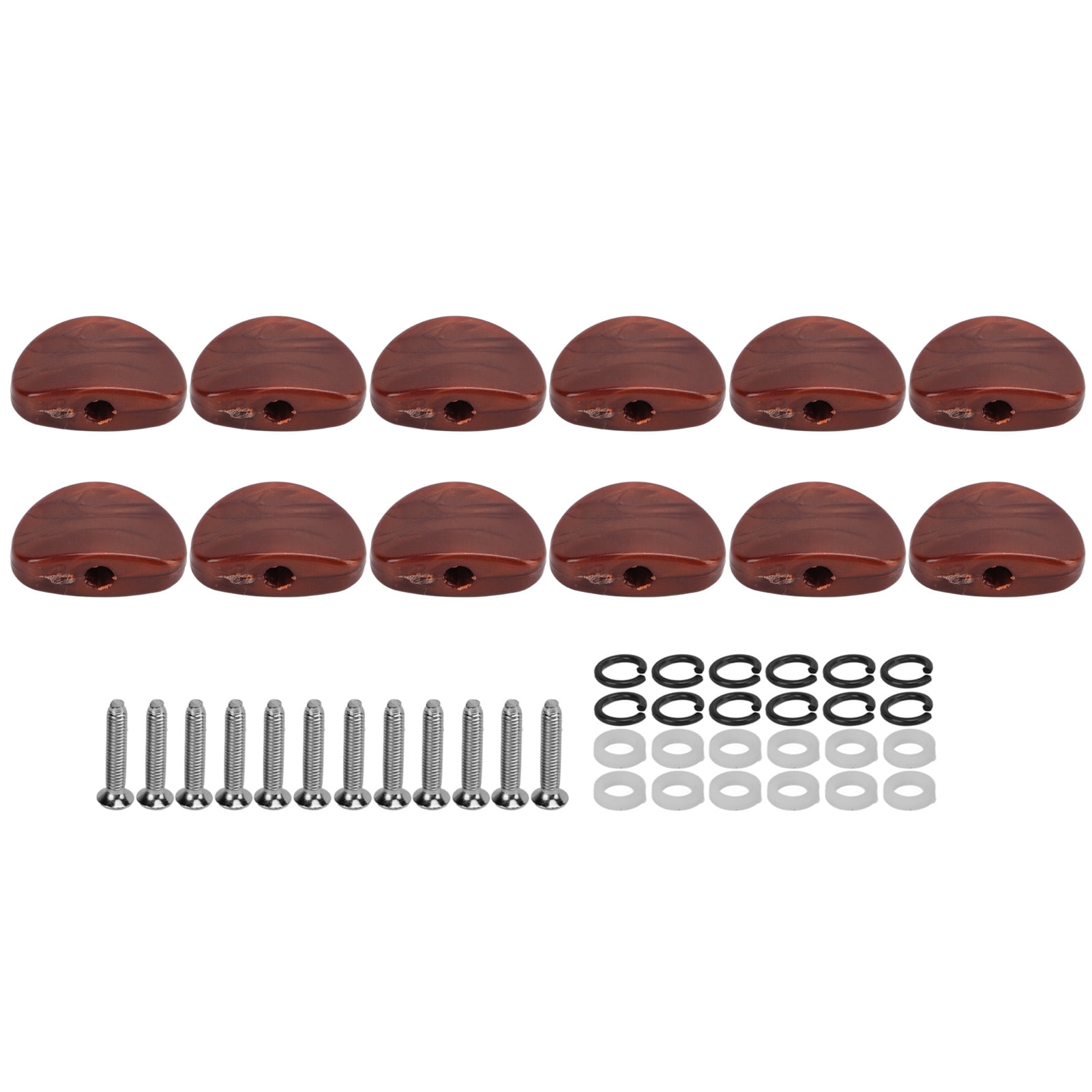 12Set Tuner Machine Head Buttons Plastic Metal Guitar Tuning Pegs Button for Electric