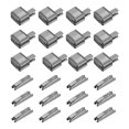 thumbnail image 1 of 12Set Zipper Latch Slider Retainer Kits,  #8 Zipper Bottom Stoppers, Black, 1 of 7