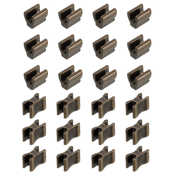 12Set Zipper Slider Retainers Kits, #10 Copper Top & Bottom Stoppers, Bronze
