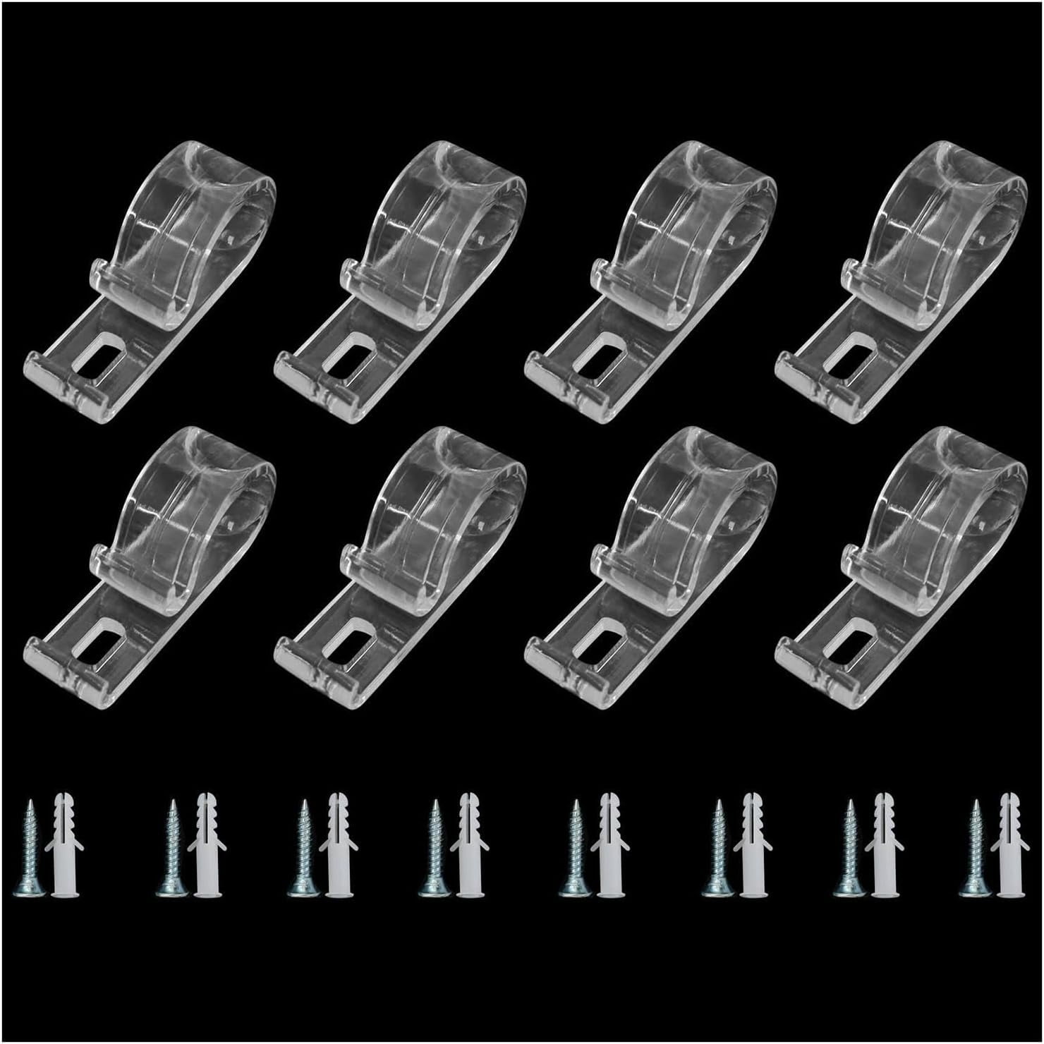 12Sets Cord Guide P Clip Fixation Hook Cordless Blinds Cord Safety