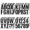 thumbnail image 1 of 12Sheets Large Self Adhesive Vinyl Letters Numbers Kit, 4 Inch Mailbox Numbers, 1 of 4