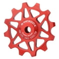 thumbnail image 1 of 12T/14T Rear Derailleur Pulley Aluminum Alloy Jockey Wheel Ceramic Guide Pulley Roller , Mountain Bike, , BMX 12T Red, 1 of 8