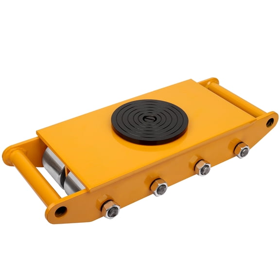 12T 26400 lbs Heavy Duty Machine Dolly Skate Machinery Roller Mover Cargo Trolley for Industrial Moving Equipment in Warehouse, Factory