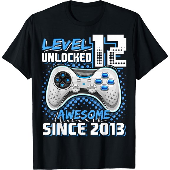 12Th Birthday Level 12 Gamer 12 Year Video Game Party Unisex T-Shirt S-5Xl - Best Birthday Gifts