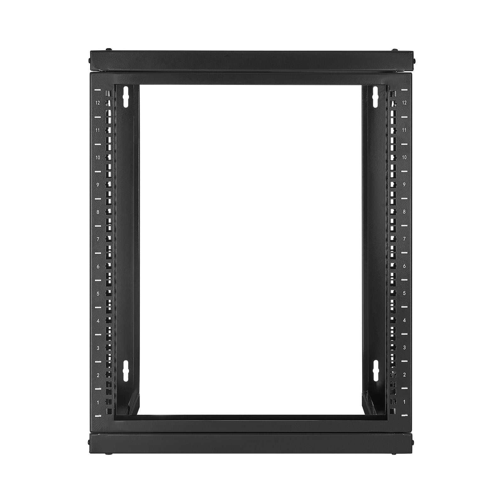 12U Open Frame Server Rack, Wall Mount Network Rack with Swing Gate ...
