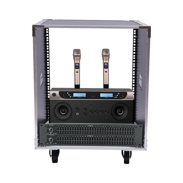 12U Server Rack, Network Cabinet, Network Rack, Open Frame Server Rack with Side Rails, Ventilated Design for Data Closet, Home Lab