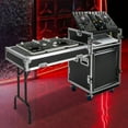thumbnail image 1 of 12U Sound Box 12U PA Rack/Road Case Top DJ Table Top 2 Layers Studio W/ Casters, 1 of 17