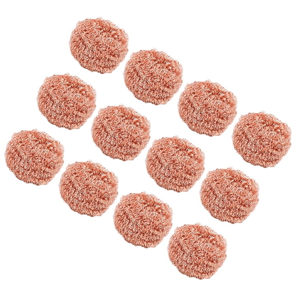 12Units Copper Soldering Iron Tip Cleaner Highly Strength Cleaning Tool For Stain Greases On Metal Surfaces