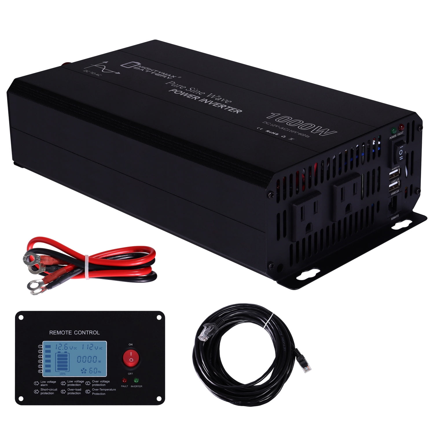 12V 1000W Pure Sine Wave Inverter for Wind Turbine Generator