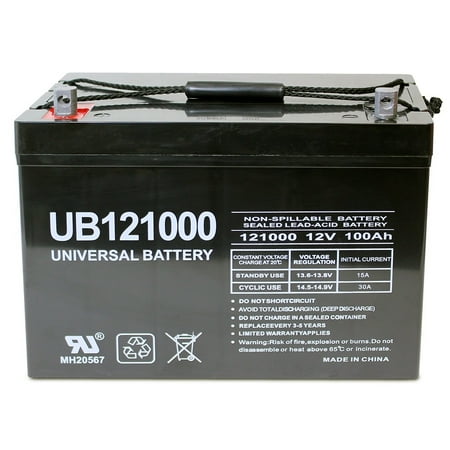 12V 100Ah Battery for AIMS Power PWRI100012S 1000W Pure Sine Power Inverter