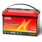 12V 100Ah LiFePO4 Lithium Battery,MOSEWORTH RV,Solar,Trolling Motor,Camping,Marine,off-Grid,Low Temp Cut off