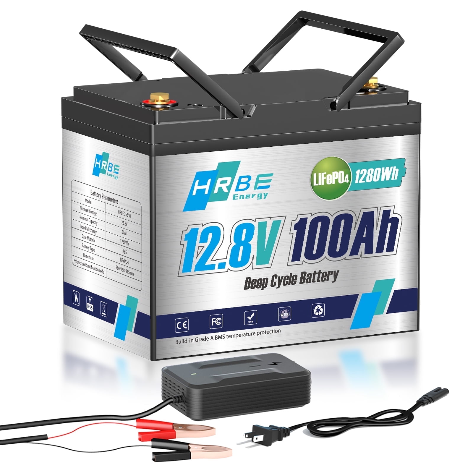 12V 7Ah/100Ah/200Ah/300Ah Mini Lifepo4 Lithium Battery, Power Bank Built-In Bms, Up To 15000 Cycles 10-Year * * Rv, Marine, Trolling Motor, And *-Grid Systems