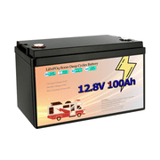 12V 100Ah LiFePO4 Lithium Battery, 100A BMS & Low-Temp Protection, BCI Group 31 Deep Cycle Battery, 1.28kWh, 8000+ Cycles for Trolling Motor, RV, Boat, Solar, Home Storage