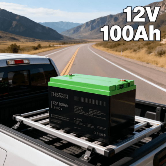 12V 100Ah LiFePO4 Lithium Battery Built-in 100A BMS, Group 31 Rechargeable Battery 4000+ Cycles 1280Wh Perfect for RVs MotorHomes, Camper, Solar System, and Off-Grid