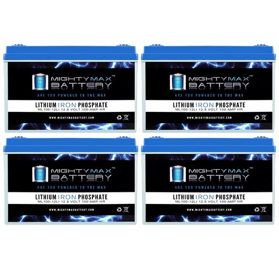 12V, 100Ah, Lithium, Replacement Battery Compatible with Neuton Power NPL12100 - 4 Pack