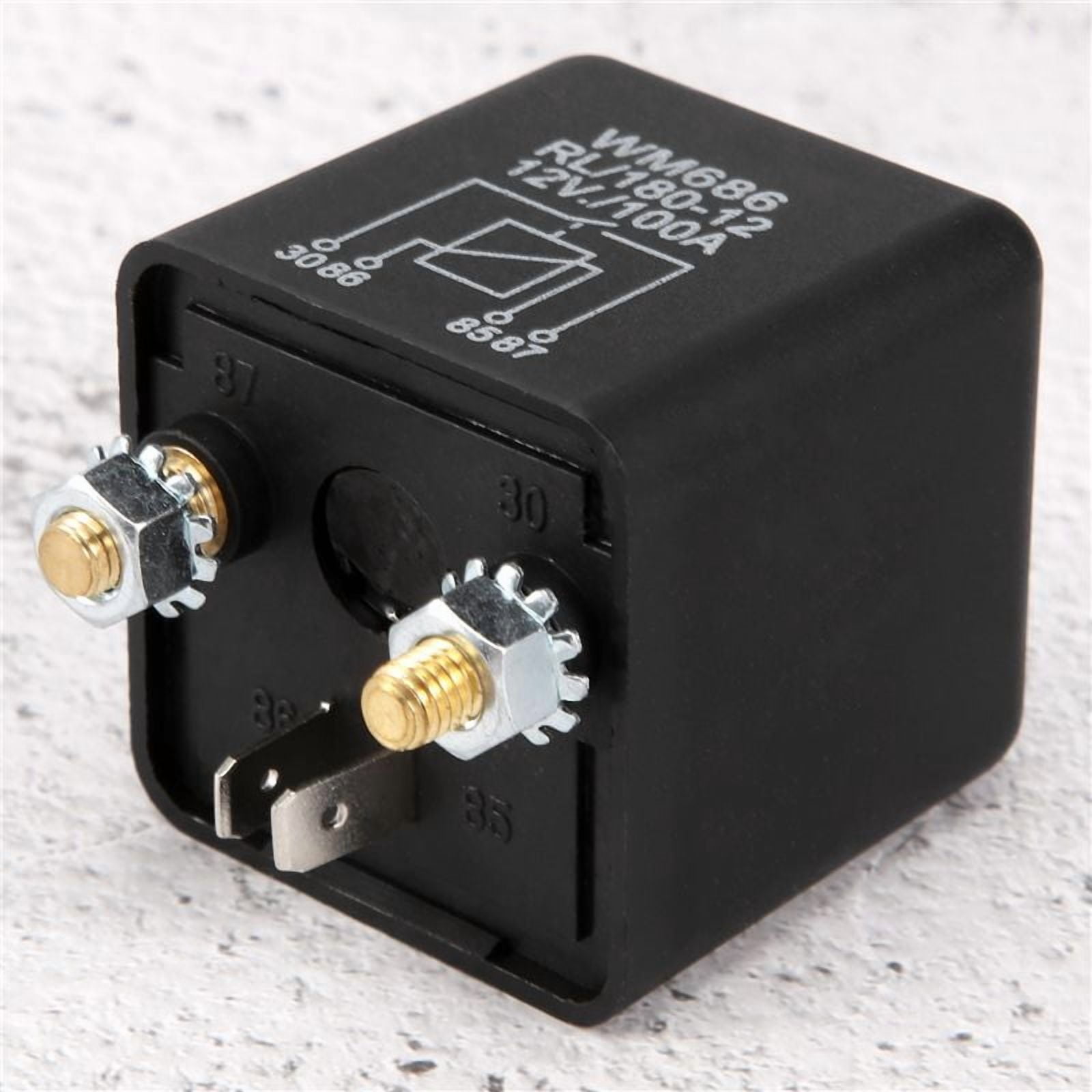 12V 100Amp 4-Pin Heavy Duty ON/OFF Switch Split Charge Relay For Auto ...