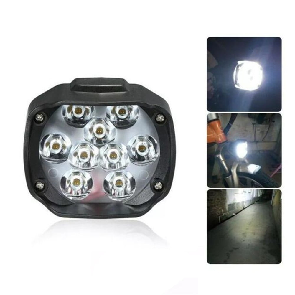 12V-100V Motorcycle Spot 9 LED Driving Light Headlight Fog Lamp ...