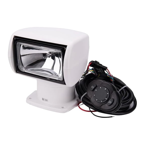 12V 100W 2500LM 360 Rotate Control Marine Portable Halogen Search Light Boat Spotlight IP67