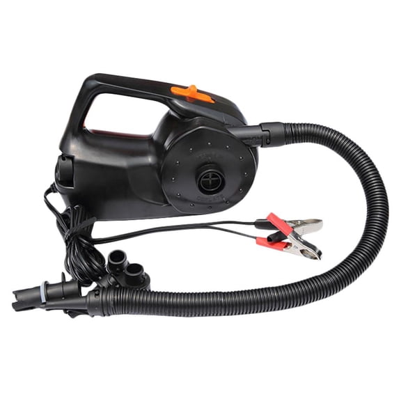 12V 100W Electric Air Pump for Inflatables Portable Car Battery Inflator Blower for Kayak Boats Swimming Pool Air Mattress Toys Nozzles 11.02 Inches / 28 cm